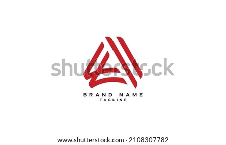 LA, AL, A, AA, AI, IA, AV, VA, Abstract initial monogram letter alphabet logo design