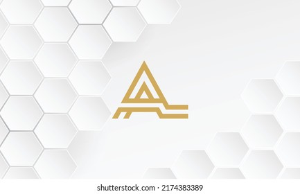 LA, AL Abstrakte Buchstaben Logo Monogramm