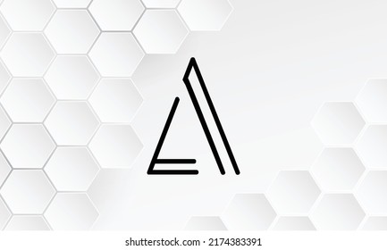 LA, AL Abstract Letters Logo Monogram
