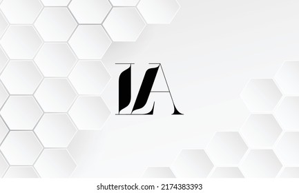 LA, AL Abstract Letters Logo Monogram