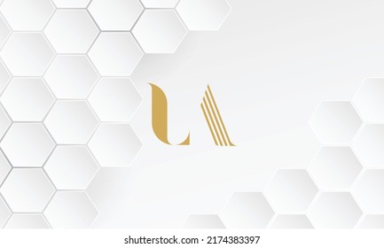 LA, AL Abstract Letters Logo Monogram