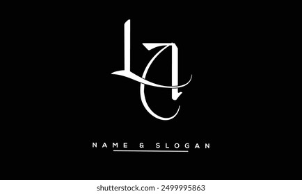 LA, AL Letras Abstractas Logo Monograma