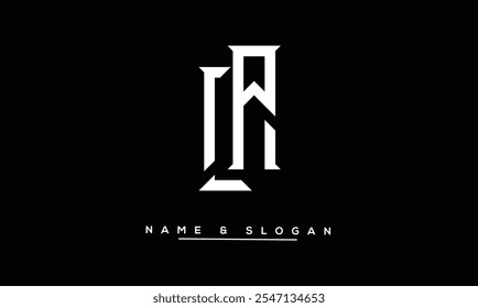 LA, AL Abstract Letters Logo Monogram