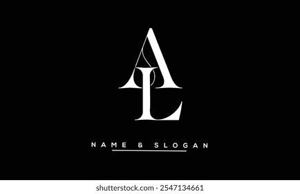 LA, AL Abstract Letters Logo Monogram