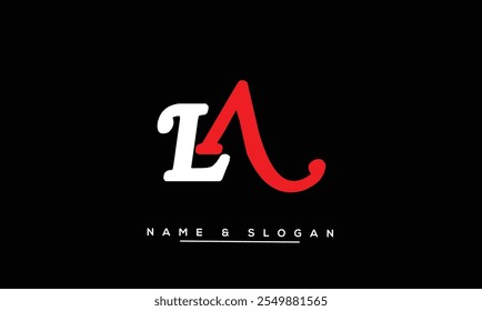 LA, AL Abstract Letters Logo Monogram