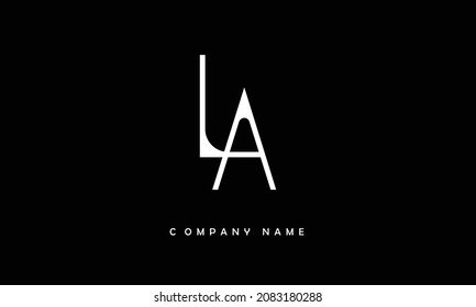 LA, AL Alphabets Letters Logo Monogramm