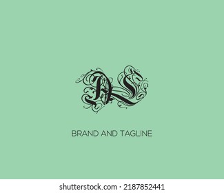 LA, AL Alphabets Letters Logo Monogram