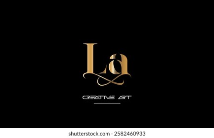 LA, AL, L, A abstract letters logo monogram