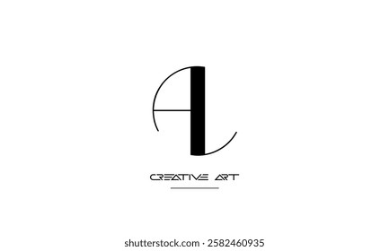 LA, AL, L, A abstract letters logo monogram