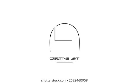 LA, AL, L, A abstract letters logo monogram