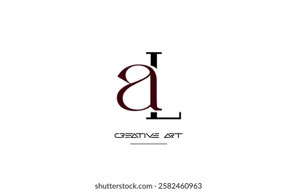 LA, AL, L, A abstract letters logo monogram