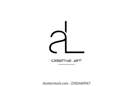 LA, AL, L, A abstract letters logo monogram