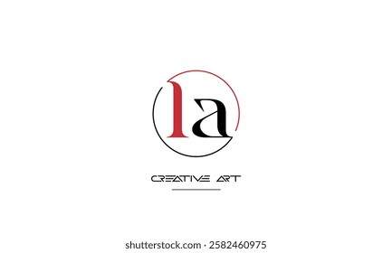 LA, AL, L, A abstract letters logo monogram