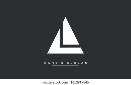 LA, AL Letters abstract Logo monogram