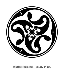 La Tène Celtic Iron Age Circular Ornament Design