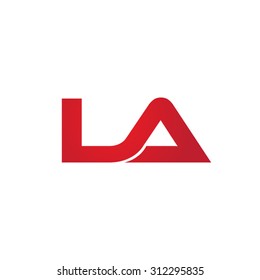 LA company linked letter logo