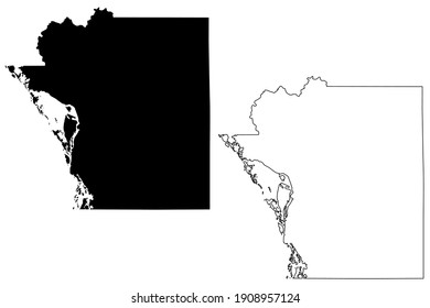 La Crosse County, State Of Wisconsin (U.S. County, United States Of America, US) Map Vector Illustration, Sketch La Crosse Map