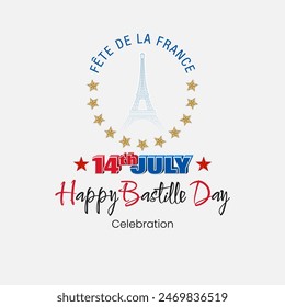 La fête de la France=France Day
Holiday design, background with 3D and handwriting texts and national flag colors for 14th of July, Bastille day, France national holiday celebration; 