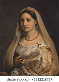 La Donna Velata - vector illustration