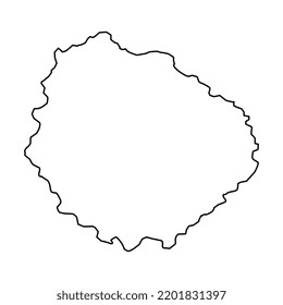 La Gomera island map, Spain region. Vector illustration.