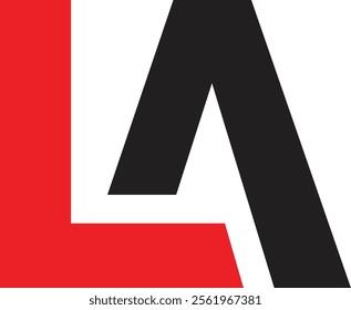 LA initial letter logo vector element. initial letter logo template