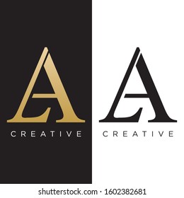 la initial logo design luxury premium icon
