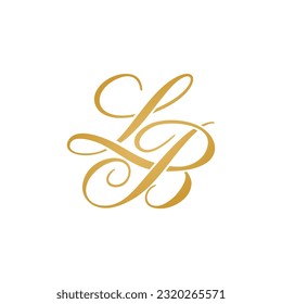 LA initial logo design vector stock