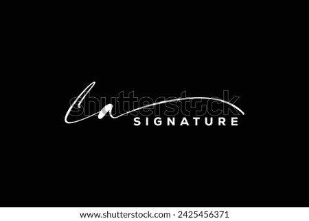 LA initials Handwriting signature logo. LA Hand drawn Calligraphy lettering Vector. LA letter real estate, beauty, photography letter logo design.