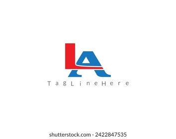  LA    intial logo vector, Initial logo vector