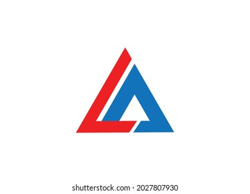 LA letter logo. LA letter logo