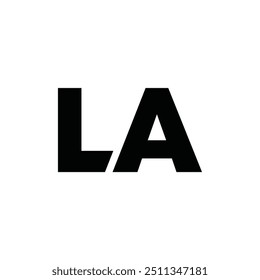 Logotipo de la letra LA, logotipo LA