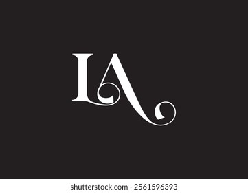 LA Letter logo design and company logo
