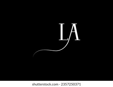 LA Letter logo design and monogram logo