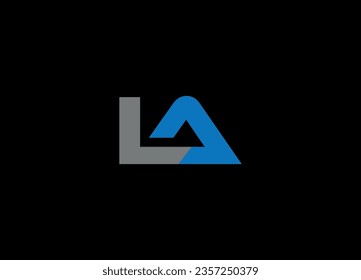 LA Letter logo design and monogram logo