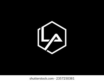 Logo-Design von LA Letter und Monogramm-Logo