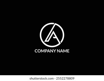 LA letter logo design and monogram logo design. LA, AL Alphabets Letters Logo Monogram. LA initial triangle logo vector design