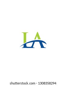 LA Letter Logo Icon 001