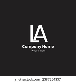 LA Letter Logo, LA Letter Monogram, L,A, Initials Letter,