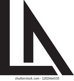 LA letter vector logo