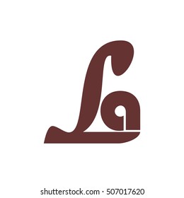 la letter vector logo