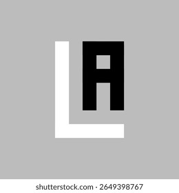 LETRA LA VETOR LOGOTIPO ÚNICO
