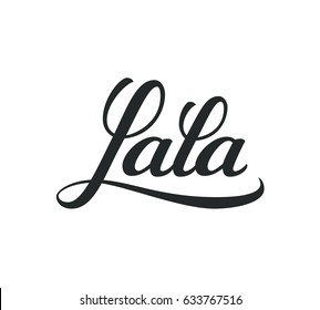 La La Lettering Logo Stock Vector (Royalty Free) 633767516 | Shutterstock