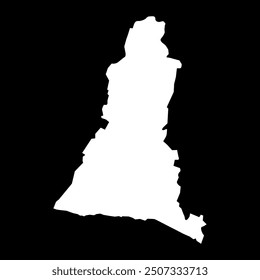 La Libertad department map, administrative division of El Salvador.