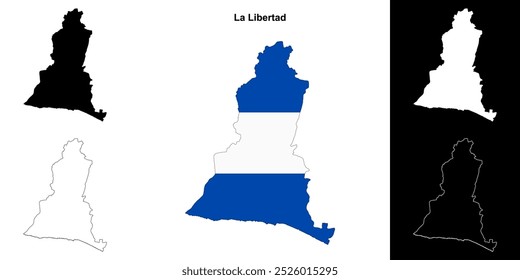 Conjunto de mapas do departamento La Libertad