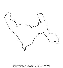 La Libertad map, region in Peru. Vector Illustration.