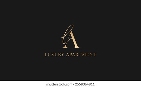 LA Logo. AL Logo. Apartment Logo. Luxury Logo
