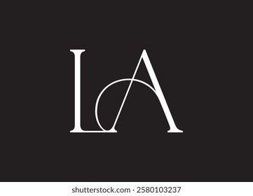 LA Logo Hand Drawn Signature logo