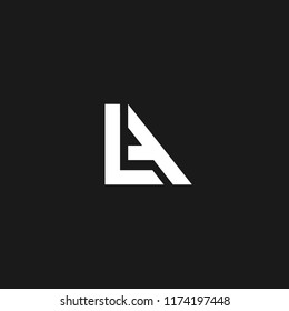 LA logo icon creative design with letter L A in vector format.