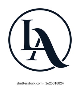 LA logo ideas with circles