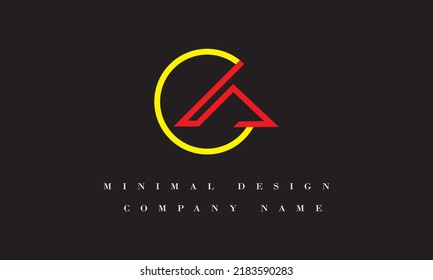 LA Logo Vector Illustration Minimale Kunst